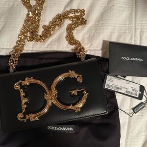 DG Girls Leather Crossbody Bag